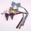 보우 넥타이 Sitonjwly Big Bowties Mens Polyester Paisley Floral Jacquard Bowtie Formal Suit Cravat Butterfly Knot Custom Logobow Emel