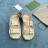 Brand feminino Sandal Mini Double G Sandald Sandald Slides Mulheres Slippers Luxury Slide Summer Fashion Fashion Sandálias escorregadias planas Flipe