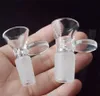 Hookahs glazen kommen met handvat 14mm 18mm mannelijke ronde bong kom roken accessoires voor dab rig waterpijp adapter