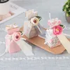 Confezione regalo Pezzi di marca Marmo Scatola per matrimoni Rosa Borsa per dolci Candy Dragee Baby Shower Evento per ospiti di compleanno ParGift