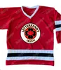 THR индивидуальная ирландская Letterkenny 74 Jonesy 69 Shoresy 68 Reilly 15 Powell Hockey Jersey Red -Navy Blue White Double Stithed Number