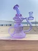 Cachimbos de água, bong de vidro de dupla absorção, fornecimento direto da fábrica para aceitar plataformas de óleo de vidro personalizadas personalizadas de 14 mm