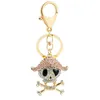 Porte-clés mignon couronne chapeau crâne porte-clés squelette tête d'os porte-clés porte-anneau sac pendentif accessoires porte-clés forb22