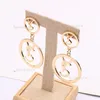 매력 디자이너 클래식 스타일 Y Letter Stud Earrings Ladies 패션 간단한 보석 브랜드 레트로 귀 스터드 웨딩 파티 Jewerlry