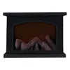 Lampade da tavolo Camino Flamless Log Fire Effect Lanterna vintage in plastica USB Home DecorTavolo