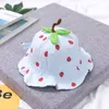 Cartoon Strawberry Hat Spring Summer Kids Cap Infant Outdoor Beach Panama For Boy Girls Toddler Sun bonnet 220630
