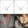 Chokers halsband hängar smycken 2021 trendig koreansk modehalsband geometri klumpikelkedja kvinnor juveler collier femme droppleverans w