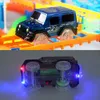 Chemin de fer piste de course jeu ensemble éducatif bricolage plier piste de course flexible électronique flash LED voiture jouets pour enfants 220507