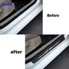 4pcs GT GTLine Carbon Fiber Car Door Sill Protection Sticker For Peugeot 106 107 108 206 207 208 2008 3008 306 308 307 508 4071880741