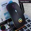 Epacket Ratones inalámbricos LED retroiluminado recargable USB silencioso bluetooth y ratón óptico ergonómico para juegos computadora de escritorio computadora portátil mou2456954