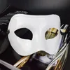 Forniture per feste Maschera mezza faccia da uomo Gentleman Jazz Performance Mask Celebrazione di Halloween decorare LK207