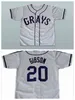 Xflsp GlaA3740 Maglia da baseball personalizzata Josh Gibson Homestead Greys Negro League Nuovo 20 punti cuciti Qualsiasi nome e numero
