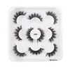 5 Pairs Faux Nertsen Wimpers Dikke Krul Pluizige Valse Wimpers Wimpers Volume Fake Eye Lash Extension Zijde Wimpers Aanpassen