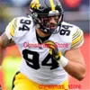 Custom Iowa Hawkeyes Football College costurou Jersey Deuce Hogan Julius Brents Gavin Williams Tyler Elsbury Jack Campbell