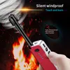 Scalable Electric Arc BBQ Lighter USB Windproof Flameless Plasma Ignition Long Kitchen Lighters Gas Torch For Candle Gas Stove