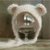Gorras Sombreros Born Pography Props Cute Bear Modeling Plush Full Moon Baby Po HatCaps