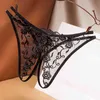 Women See Through Panties Erotic Lingerie Porn G-String Underwear Sexy Thongs Briefs Hollow Out Lace Pants Sleepwear Mujer W220324