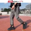 Lappster-Youth Streetwear Black Traci Plaid Pants Men Joggers Mens Proste harem Pants Men Koreańskie spodnie hip-hopowe Plus Size 220714