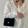 Torby wieczorowe Kobiety frezowanie torebki crossbody czarne zamsz skórzane torba Perl Pearl Bag Fashion francuskie ramię