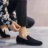 Vintage Velvet Erkekler Sıradan Ayakkabı Yaz Loafers Nefes Alabilir Daireler Terlik Mokassinler Erkekler Zapatos Hombr Boyut: 37 ~ 47