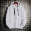 Herren Hoodie 5XL 6XL 7XL 8XL Hoodies Männer Schwarz Frühling Herbst Casual Einfarbig Pullover Langarm Hoody Streetwear Plus größe Hiphop L220801