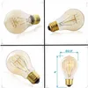 1st Filament Lamp 60W E27 A60 (A19) Varm vit retro dimbar dekorativ glödande vintage Edison -glödlampa för hem/bar H220428