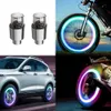 1 pair Motorcycle Hot Wheel Spoke Light LED Bicycle Neon Valve Light Car Tire Caps Flash Lamps Colorful Road MTB Bike Decoration Parts