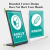 A4 Acrylic Sign Holder Plastic Table Meny Pappershållare Display Stand Ad Photo Picture Flyer Document Frame