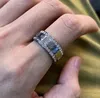 Designer smycken varm ring mode kostym full av zircon ringar europeiska amerikanska kreativa ringar för män och kvinnor handgjorda gåvor