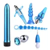 Anal Plug Set for couples Butt Dildo Vibrator Cock Ring Penies Sleeve Adult toy set woman G Spot sexy toys sccessories