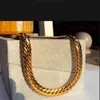 Fina bröllopsmycken 24K Real Yellow Gold Finish Solid Heavy 9mm XL Miami Cuban Curn Link Necklace Chain Package262v23087120315