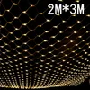 2 m x 3 m 204 Led 8 modes 220 V super lumineux net maille chaîne lumière noël année jardin pelouse mariage vacances ing 220809