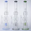 Big Bong 21 Inch Newest Drum Barrel Perc Hookahs Slitted Rocket Percolators Recycler Glass Bongs 14mm Female Joint With Bowl Oil Dab Rigs Thick Glass Water Pipes