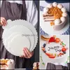 Otros utensilios para hornear Cocina Comedor Bar Home Garden 1 unids Mousse Cake Boards Mat Reutilizable Plástico Cupcake Postre Displays Bandeja Base Pastelería Baki