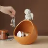 Angel with Storage ornament bowl for keys jewelry home statues decoration table Makeup box 220617