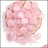 Kamienne luźne koraliki biżuteria naturalne różowe kryształowe ozdoby rzeźbione 20x8 mm czakra serca reiki kwarc minerał upadł gemston dhuio