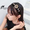 Accessori per capelli di fascia alta donna fiori di cristallo di diamante super flash fascia laterale larga fascia per capelli moda ragazza copricapo