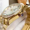 2022 New Rose Gold Diamond Watch Mens Orologi automatici Automatic Data Data giorno 316L Acciaio inox Acciaio in acciaio inossidabile Orologio da polso