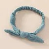 15973 Infantile bébé coton bandeau lapin oreille noeud élastique bandeau enfants nœud papillon bandeaux enfants bandeaux cheveux accessoire