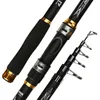 Canna da pesca a spinning telescopica Canna da pesca Fibra di carbonio 2.1m 2.4m 2.7m 3.0m 3.6m per viaggi Acqua salata Acqua dolce