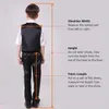 Black Boys Suits для свадебных детей формальная ношение атласных воротничков Slim Fit Dobby Junior Sharer Leckedos Tuxedos 2 шт.