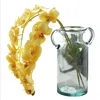 11Heads Moth Butterfly Orchid Flower Phalaenopsis Home Decor Fake Silk Flowers Simulation Plant