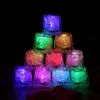 Factory wholesale Led Lights Polychrome Flash Party Lights LED Glowing Ice Cubes Blinking Flashing Decor Light Up Bar Club Wedding