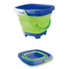 Summer Colling Bucket Compact 2 litros Silicone portátil dobrável Kids Beach Play Sand Game Water Toys Outdoor 220715