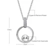 Pendant Necklaces Creativity Circular Necklace Crystals From -Elements Silver Color Fashion Weekly Jewelry For Women SummerPendant Necklaces