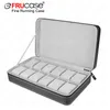 ウォッチボックスケースFrucase Black Watch Box 6/12グリッドPUレザーウォッチケースウォッチQuartz Watcchesジュエリーボックスのディスプレイギフト230206