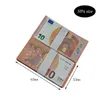 Bar prop dinheiro falso 10 20 50 100 200 500 euro falso filme dinheiro festa brinquedos infantis jogo 100 unidades/pacote