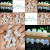 Arts And Crafts Arts Gifts Home Garden 20Mm Mini Opal Glass Stone Mushroom Plant Statue Ornament Carving Decoration C Dhi1X