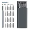 Kindlov 25 i 1 magnetisk skruvmejseluppsättning Precision Phillips Torx Skruvdrivrutiner BITS DISMOUNTABLE FÖR TELEFON PC Reparation Handverktyg 220428