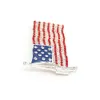 10 PCS Lot Fashion Design American Flag Broche Crystal Rhinestone 4 juli USA Patriotic Pins for Gift Decoration250O